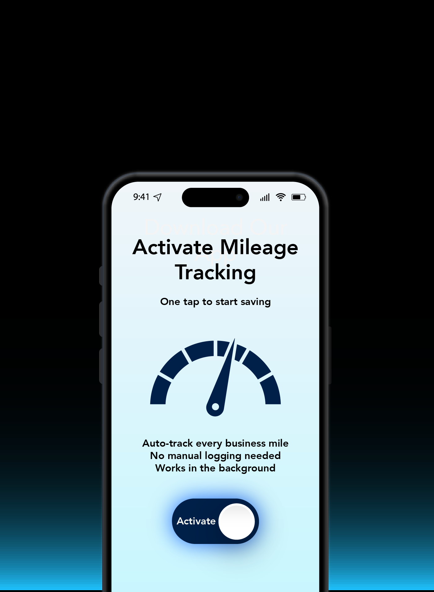 Enable automatic mileage tracking