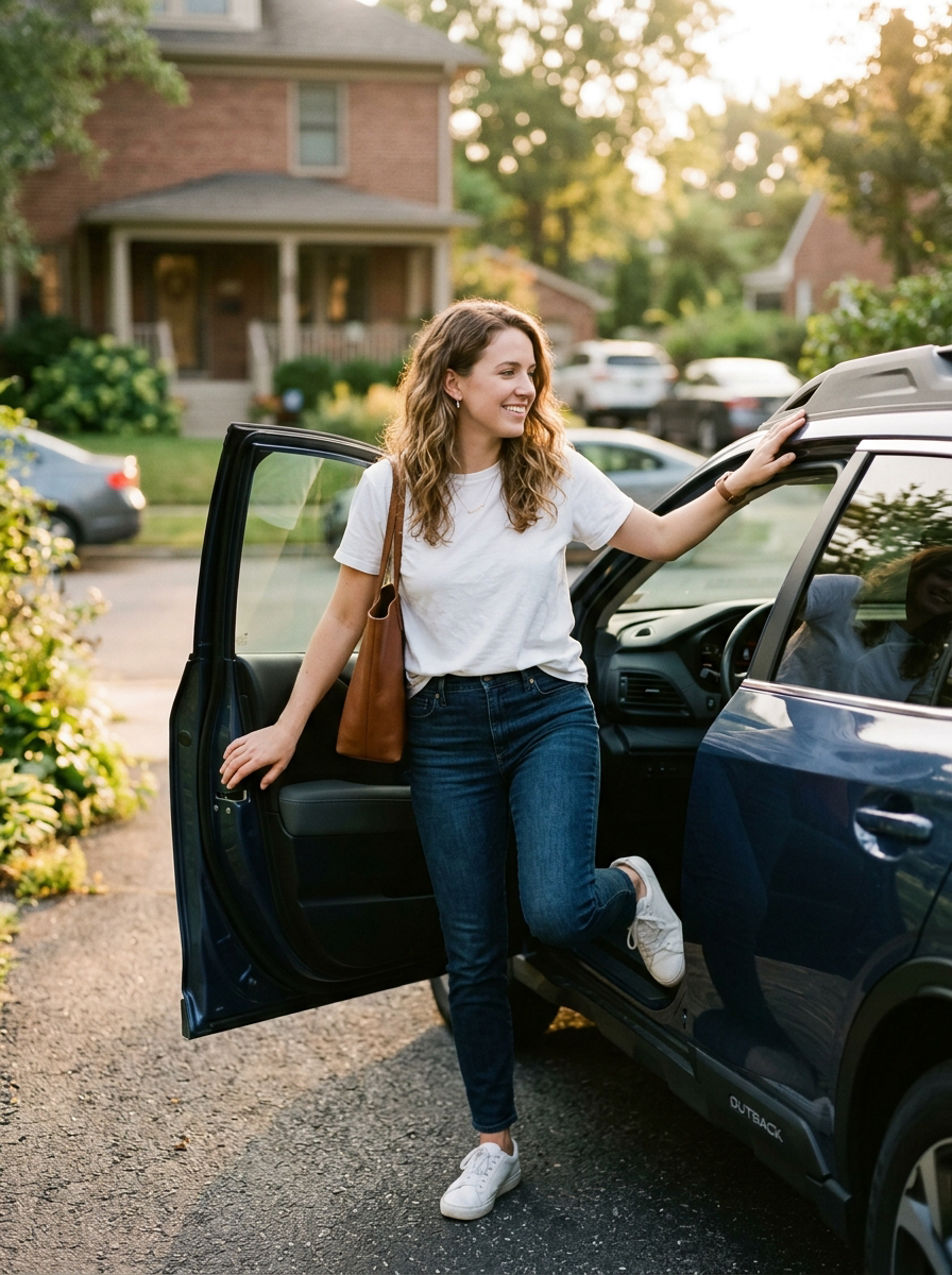 Person driving for work
